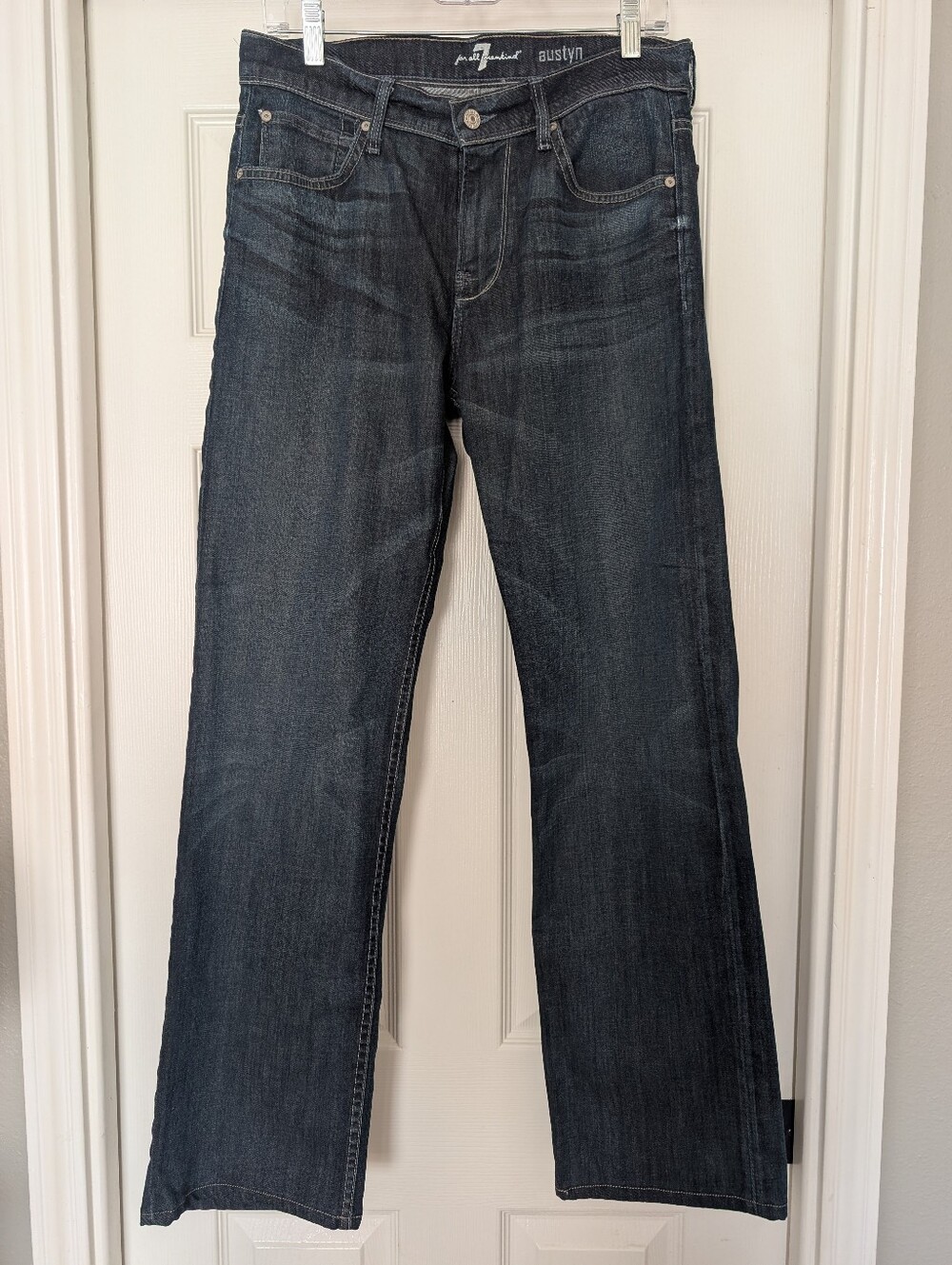 7 For All Mankind Men’s Austyn Dark Indigo Bootcut Jeans 30x32